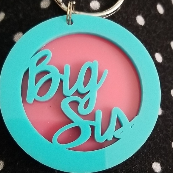 Keychain set Big Sis Little Sis Greek Sorority - Picture 3 of 3